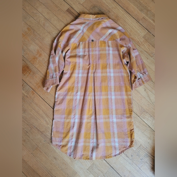 Prana Deryn Collar Plaid Dress, Size Medium - Picture 6 of 15